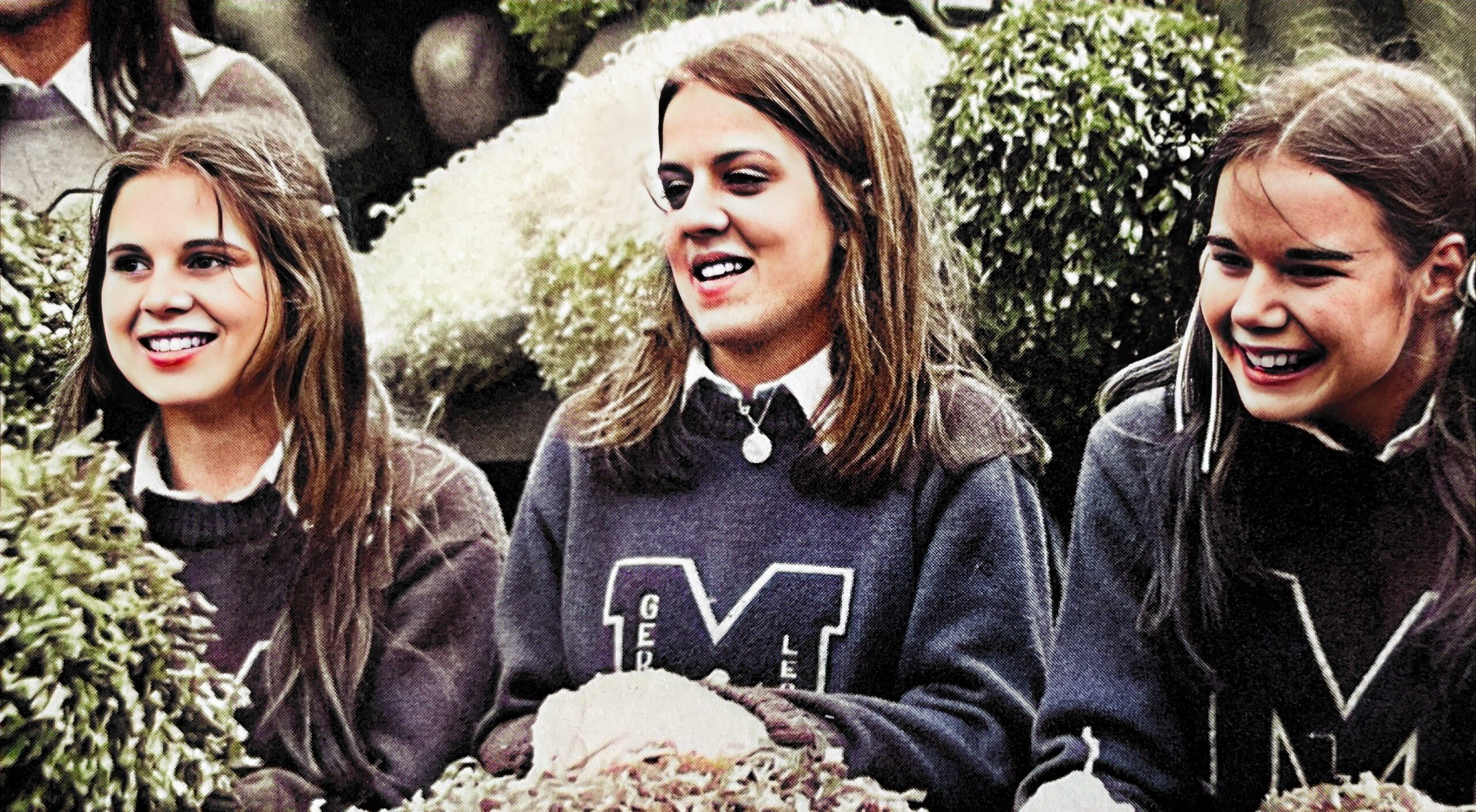 Few of the Mannheim Bison Lettergirls at Mannheim American High School in Germany.Part of the autobiography of Dr. Anthony J. Carbone, Son in the Shadow of a Green Beret Hero.