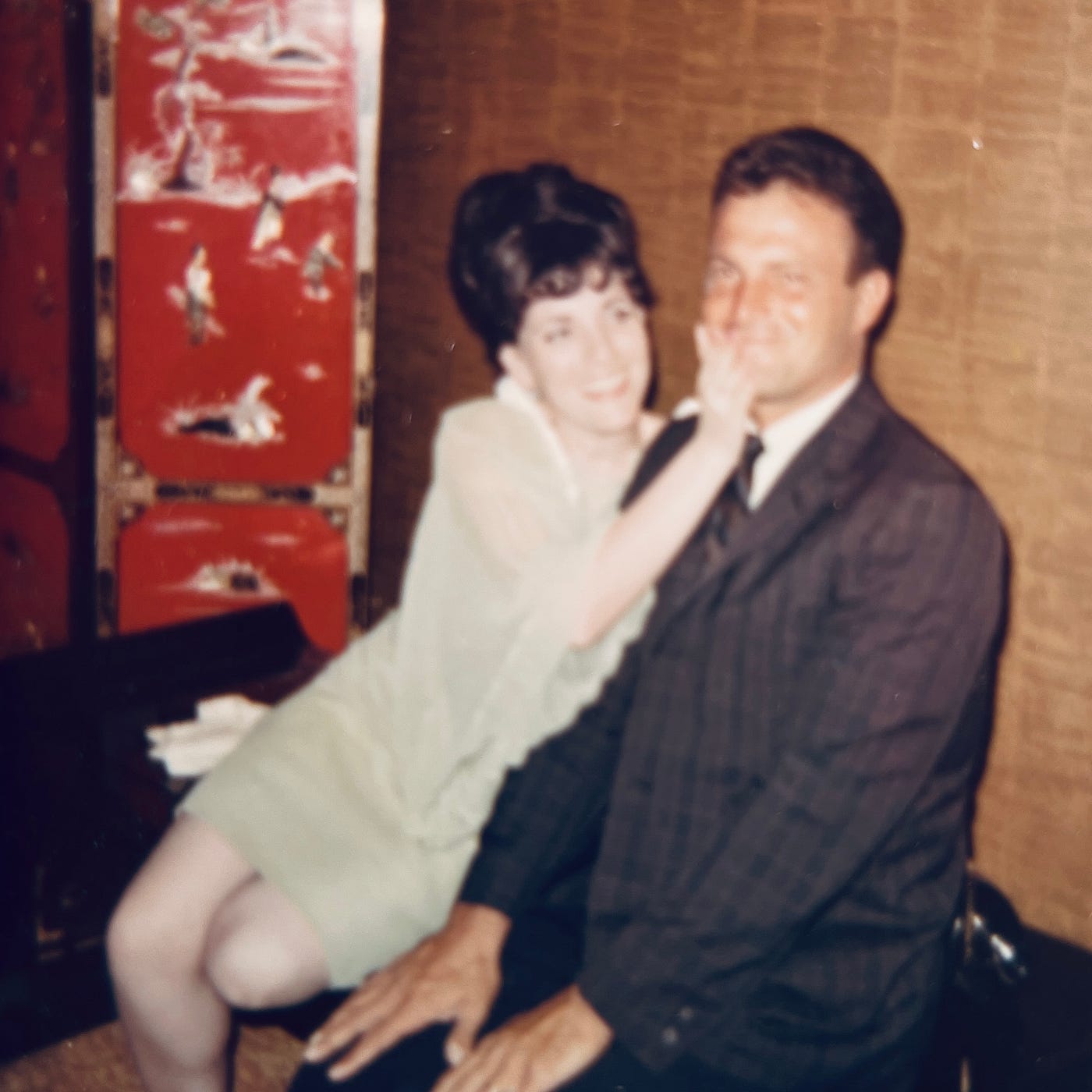 Parents (MAJ Anthony Carbone and Mrs. Edda Carbone) in Waikiki, Hawaii during my father's R&R from Vietnam War.Part of the autobiography of Dr. Anthony J. Carbone, Son in the Shadow of a Green Beret Hero.