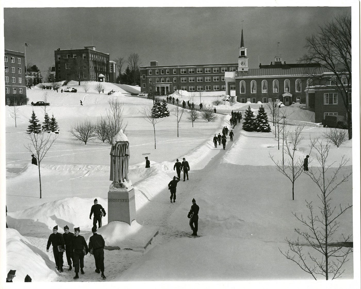 Norwich University Campus c.1967.Part of the autobiography of Dr. Anthony J. Carbone, Son in the Shadow of a Green Beret Hero.