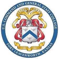 Seal of the United States Command & General Staff College at Fort Leavenworth, Kansas.Part of the autobiography of Dr. Anthony J. Carbone. Believe Nothing You Hear, and Only Half of What You See--A Memoir of Service, Shame, and the Search for Truth