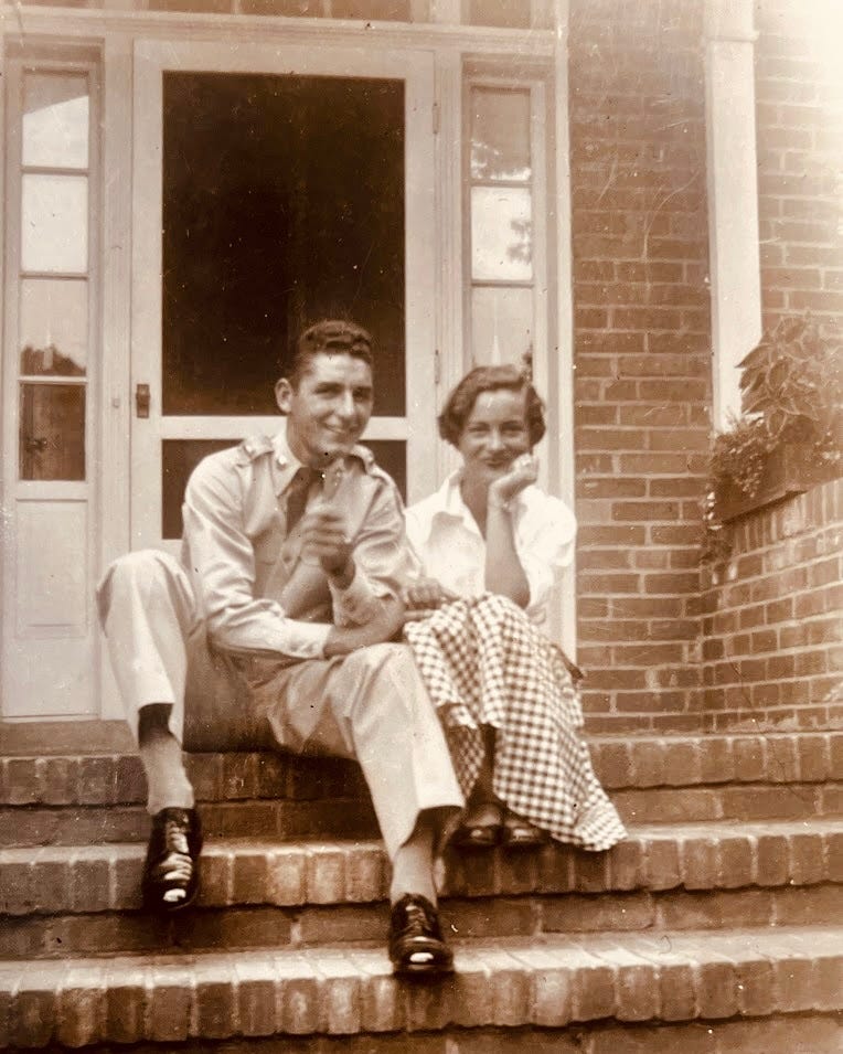 Uncle John & Auntie Rosemarie (Carbone) Antonelli. Uncle John served in the Old Guard (3rd Infantry Regiment) that guards the Tomb of the Unknown Soldier at Arlington National Cemetery.Dr. Anthony Carbone's Autobiography.