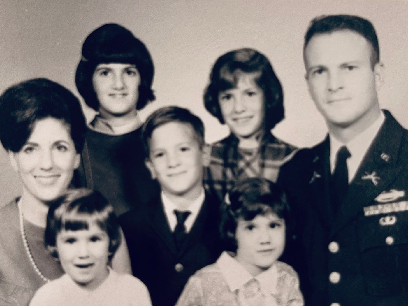 Carbone Family Portrait in the U.S. Command & General Staff College Yearbook "The Bell".Part of the autobiography of Dr. Anthony J. Carbone, Son in the Shadow of a Green Beret Hero.