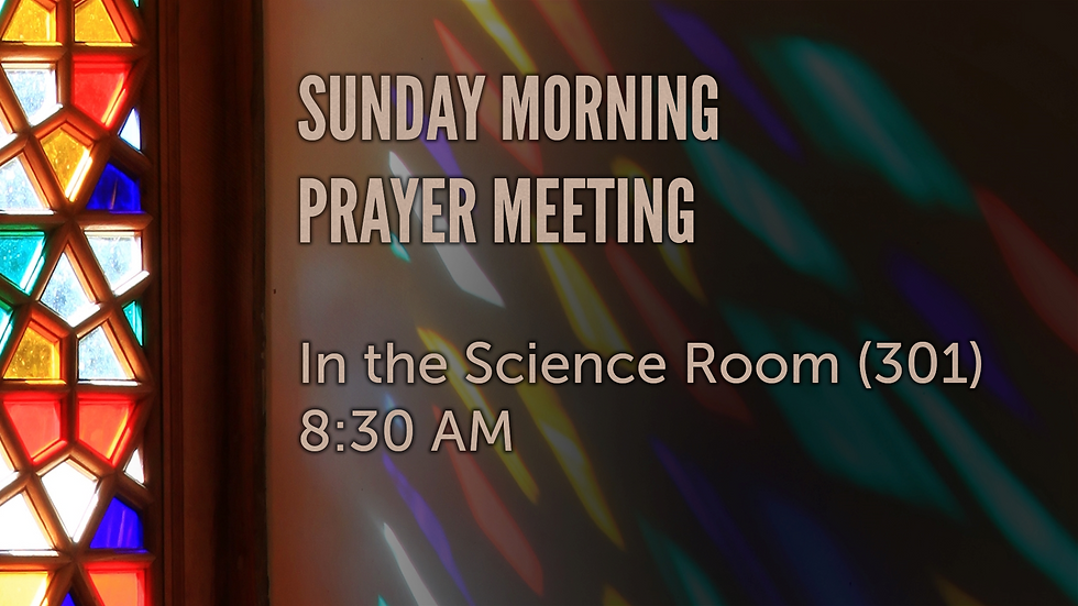 Sunday Morning Prayer