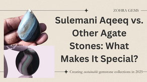 Sulemani Aqeeq stone with distinctive black and white bands