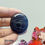 Thumbnail: Sleek black and gray banded agate stone ideal for jewelry and gem art