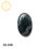 Thumbnail: Black banded agate healing stone cabochon for jewelry