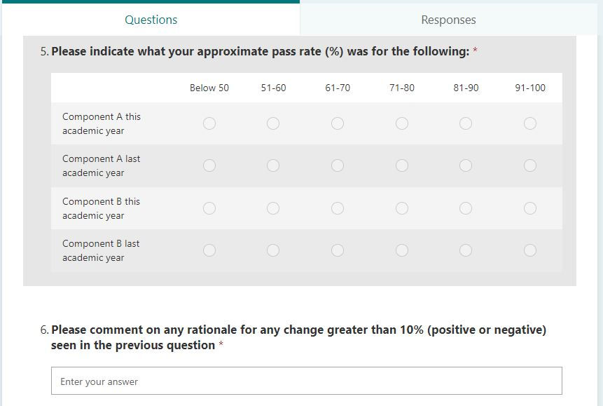 Microsoft forms screenshot