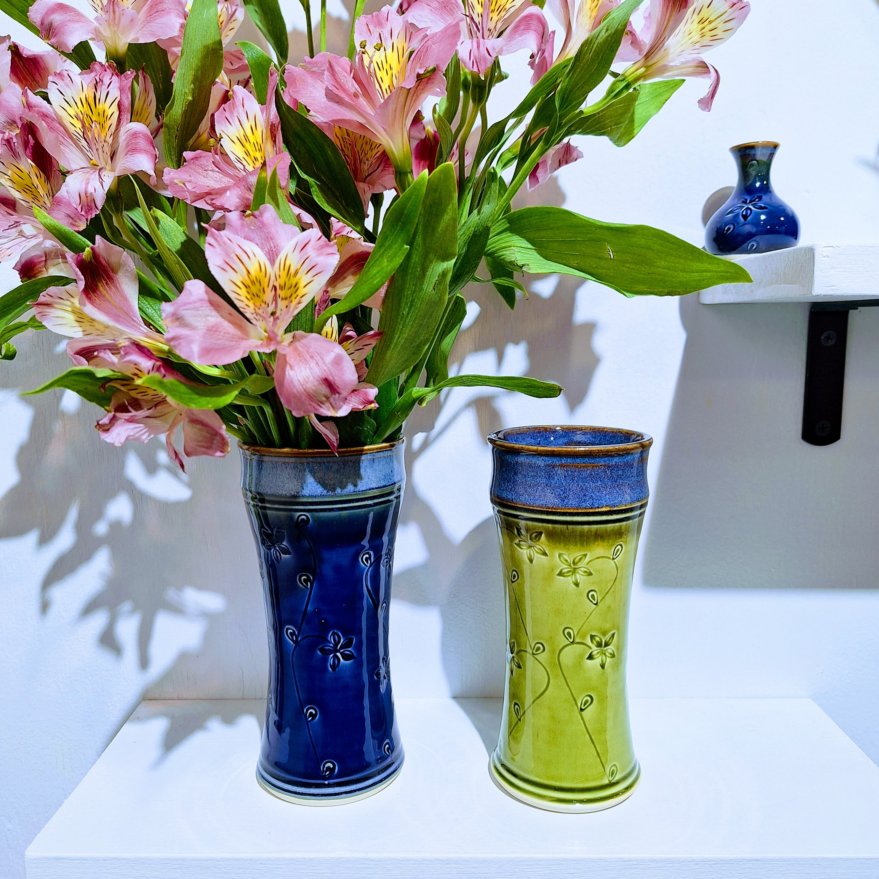 Medium Amphora Vase with Flowers