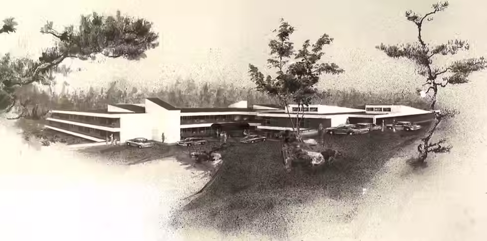 Original 1968 architectural mockup of what would become Greenridge Estates in Lake Oswego