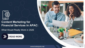 Content Marketing for Financial Services in APAC