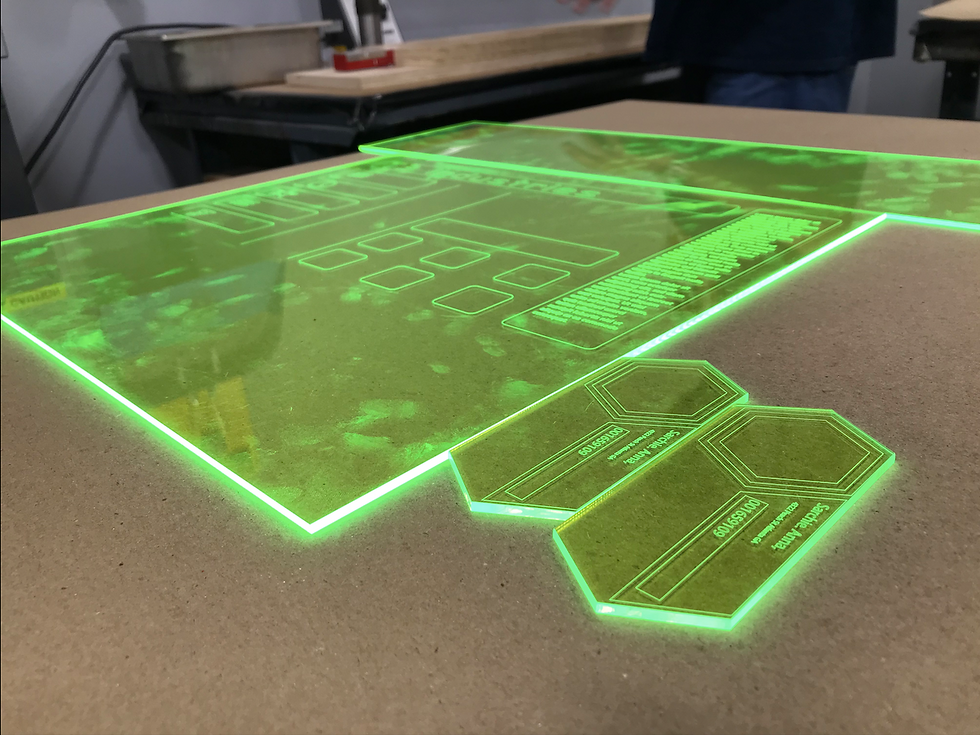 Futuristic props in the making