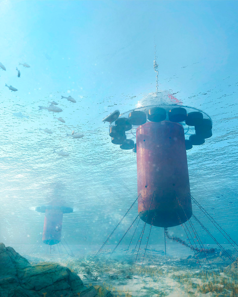 underwater view of sweetch's generators