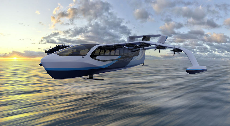The Viceroy Seaglider over sea