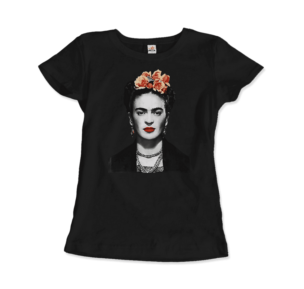 Thumbnail: Frida Kahlo With Flowers Portrait Artwork T-Shirt