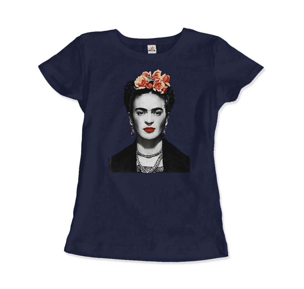 Thumbnail: Frida Kahlo With Flowers Portrait Artwork T-Shirt
