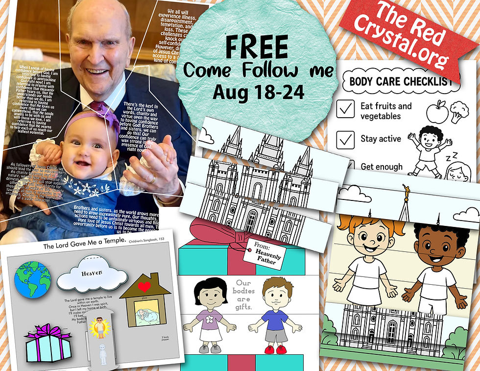 My body is a temple, Word of Wisdom, LDS Free Primary Come Follow Me lesson helps, prophet, Free coloring pages, The Lord gave me a temple