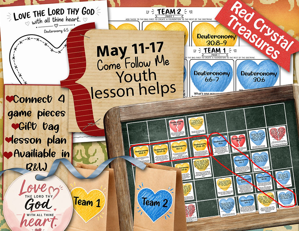 May 11-17, Come Follow Me, Youth lesson helps