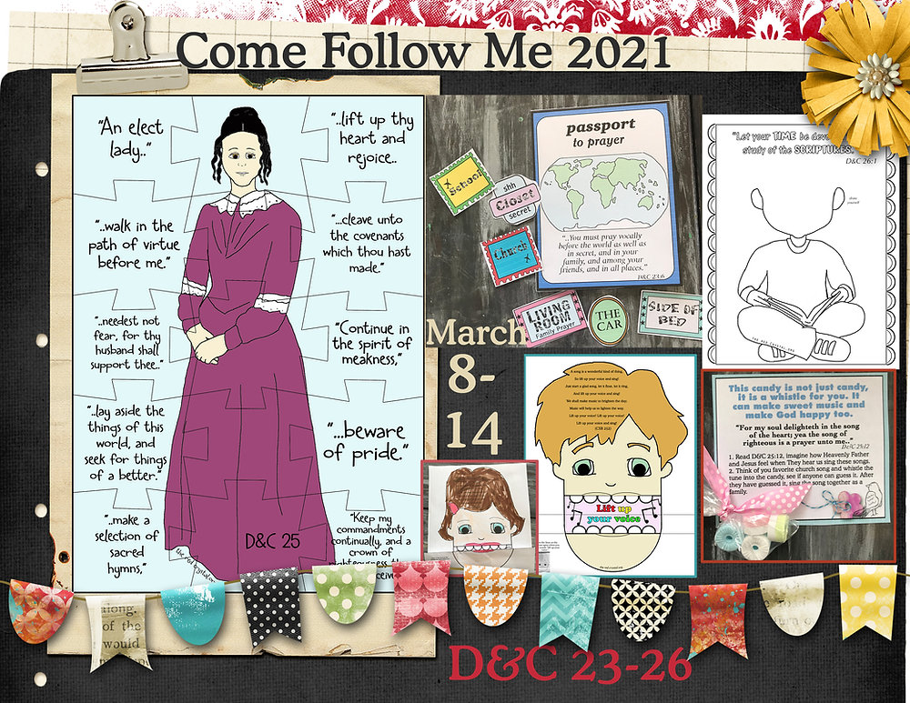 Come follow me- for Primary 2021, D&amp;C 23-26, March 8-14, Free LDS ...