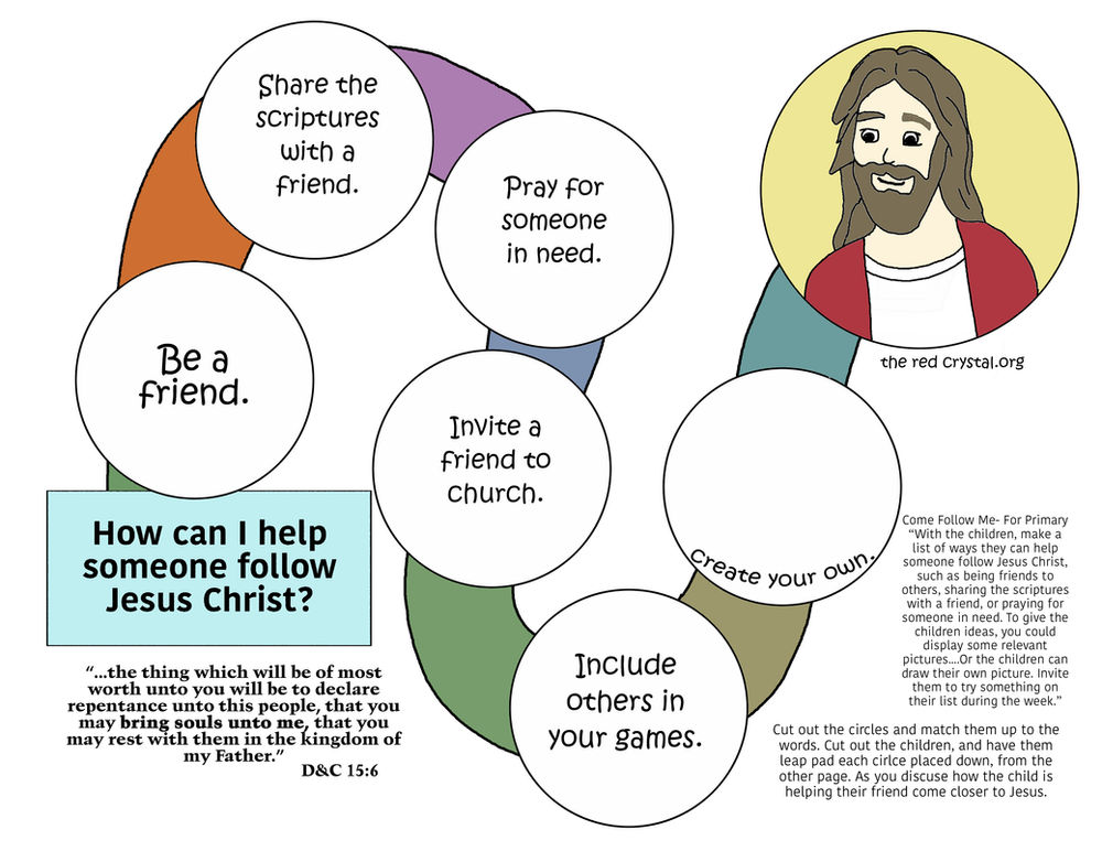 Come follow Me- For Primary 2021, Feb. 15-21, D&C 14-17, LDS free