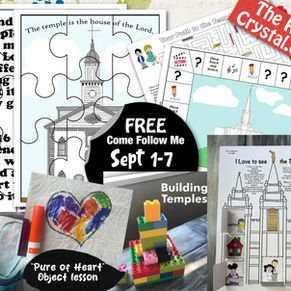 Free, Come Follow Me, Sept 1-7, Primary lesson helps