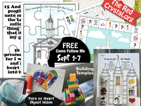 Free, Come Follow Me, Sept 1-7, Primary lesson helps