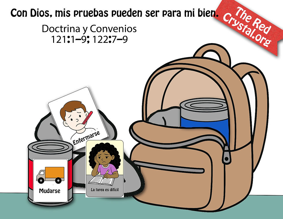 With God my trials can be for my good, LDS object lesson for Primary, free Prints