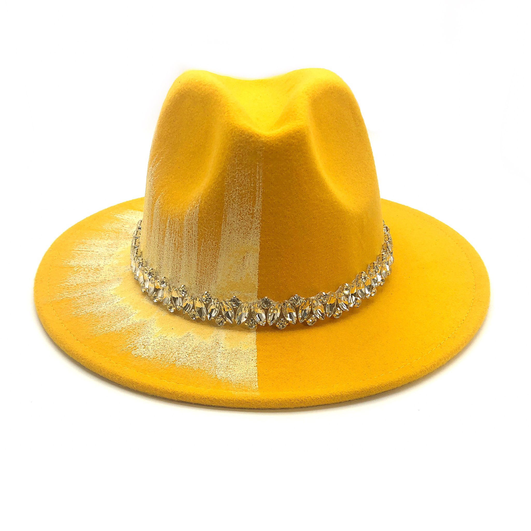 Fader in Yellow and White with Diamond Band