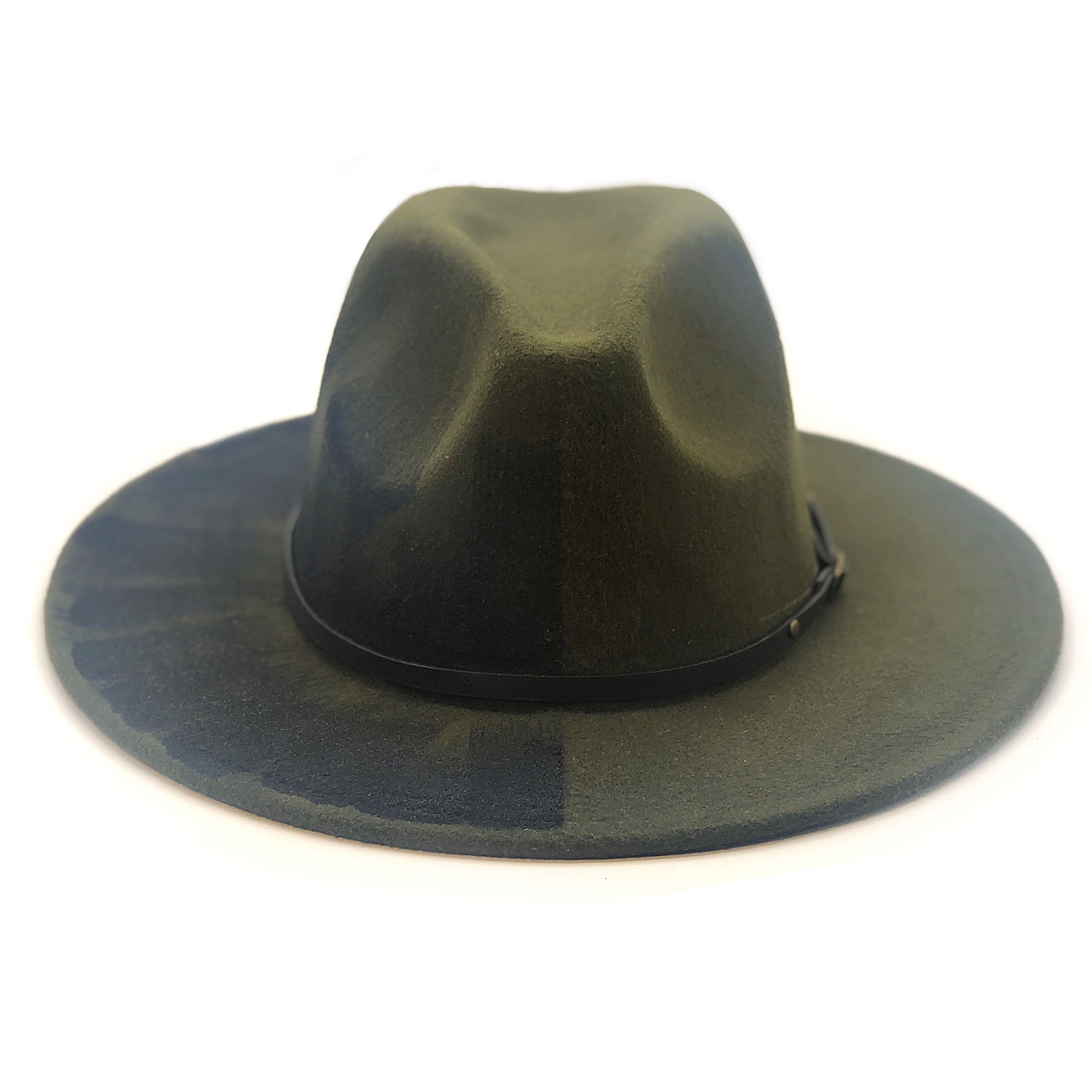 Fader in Green & Black with Leather Band