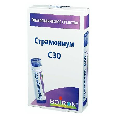 Страмониум C30 гранулы гомеопатические, 4 г