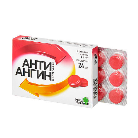 Миниатюра: Анти-Ангин Формула, пастилки, 24 шт.
