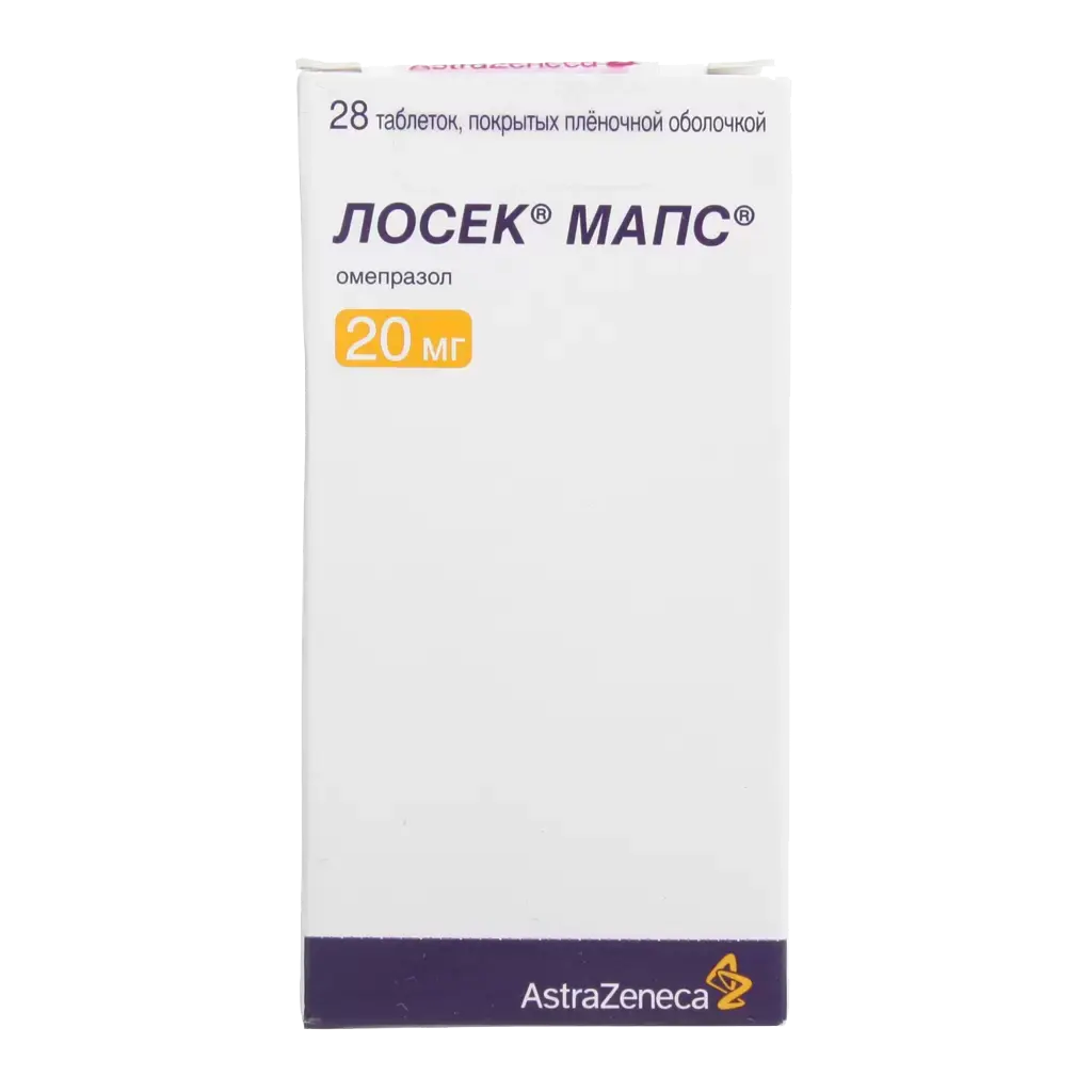 Лосек МАПС, таблетки 20 мг, 28 шт.