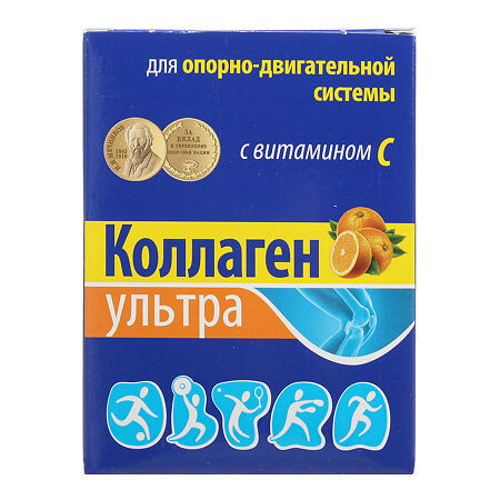 Коллаген Ультра, пакетики 8 г, 7 шт. апельсин