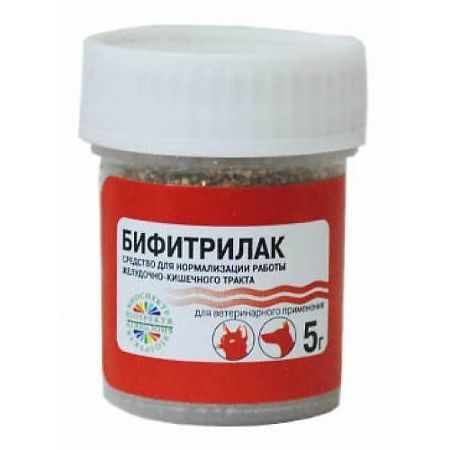 Бифитрилак порошок для орального применения банка, 5 г (вет)