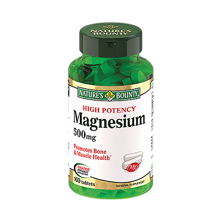 Нэйчес Баунти Магний 500 мг таблетки, 100 шт.