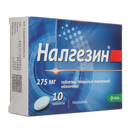 Миниатюра: Налгезин, таблетки 275 мг, 10 шт.