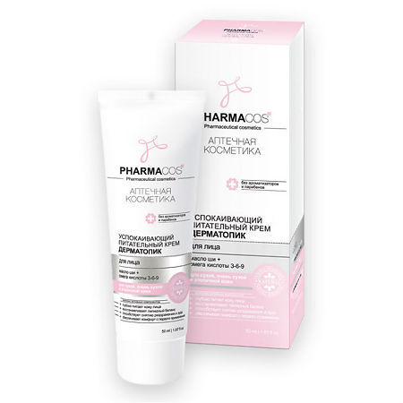 Vitex PHARMACos Крем для лица Дерматопик успокаивающий питательный, 50мл