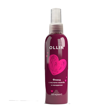 Ollin Флюид для волос с маслами жожоба и макадамии, 120 мл