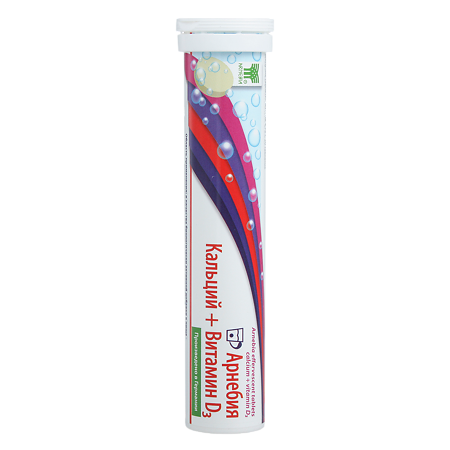 Арнебия Кальций-Витамин Д3 таблетки шипучие 20 шт., упак.