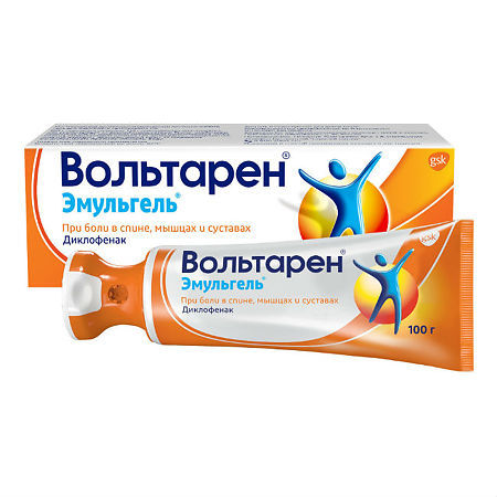 Вольтарен Эмульгель при боли в спине, мышцах и суставах, гель 1%, 100 г