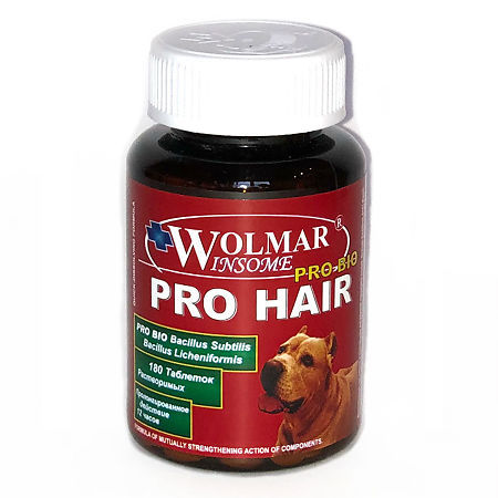 Wolmar Winsome Pro Bio Pro Hair Комплекс для собак для кожи и шерсти, 180шт