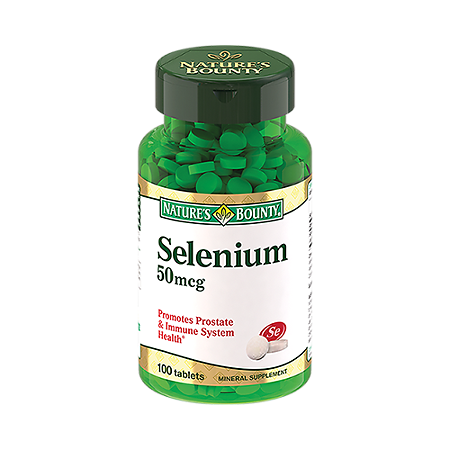 Нэйчес Баунти Натуральный селен, таблетки 50 мкг, 100 шт.