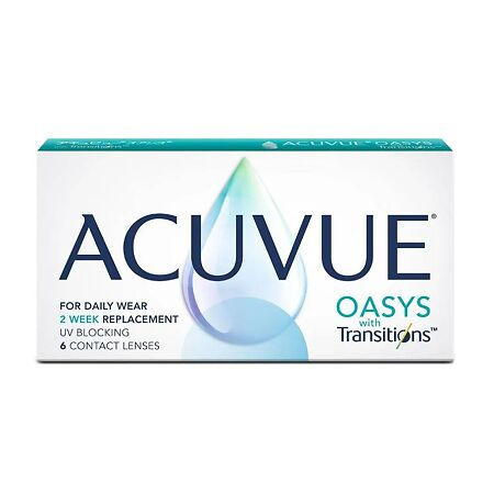 Контактные линзы Acuvue Oasys with Transitions двухнедельные, -1.50/8.4/14.0 6..