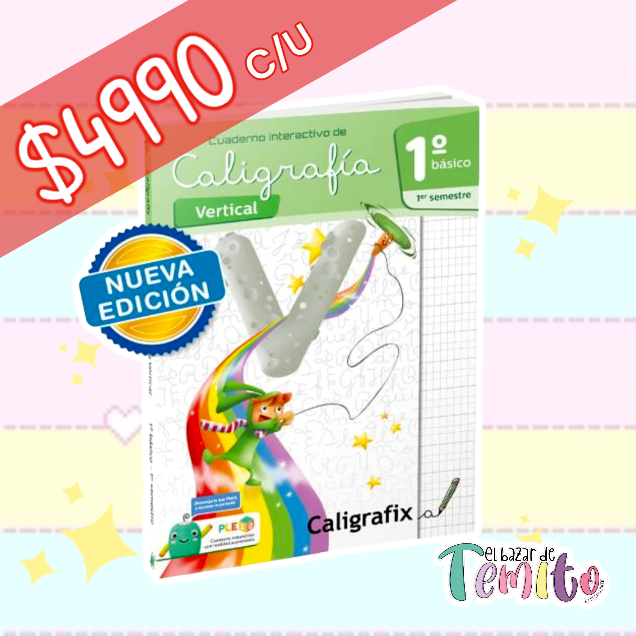 Caligrafia 1ro Basico 1er Semestre Vertical Caligrafix