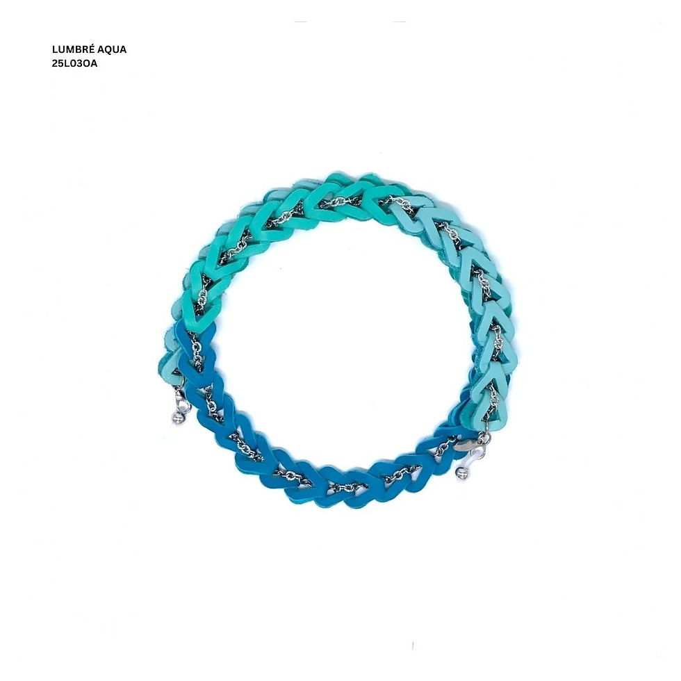 LUMBRÉ AQUA LEATHER CHAIN