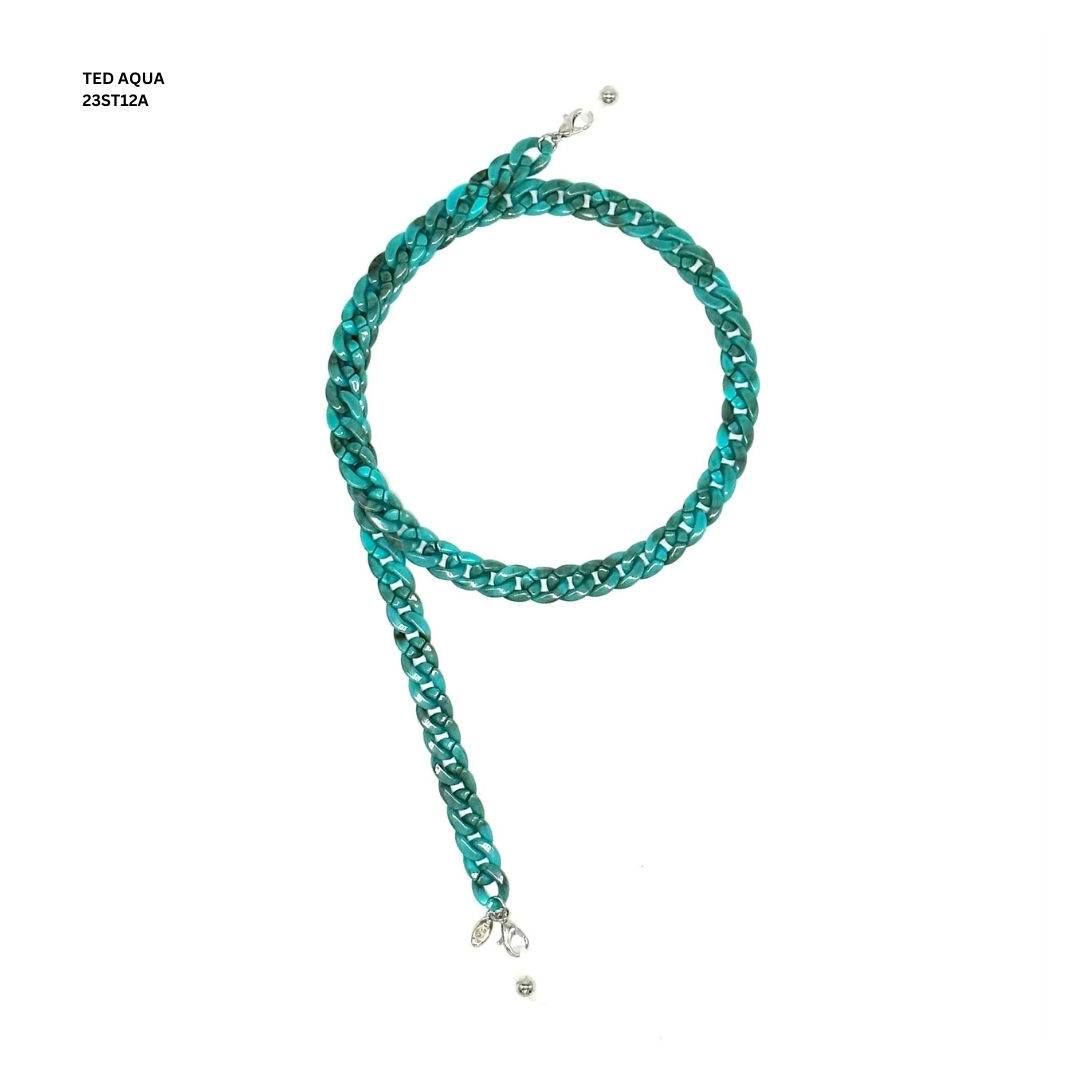 TED AQUA GLASSES CHAIN