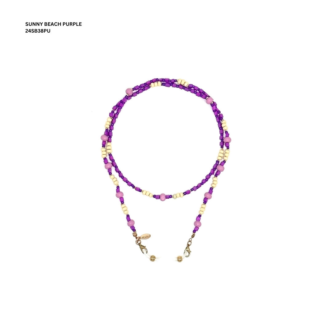 SUNNY BEACH PURPLE GLASSES CHAIN