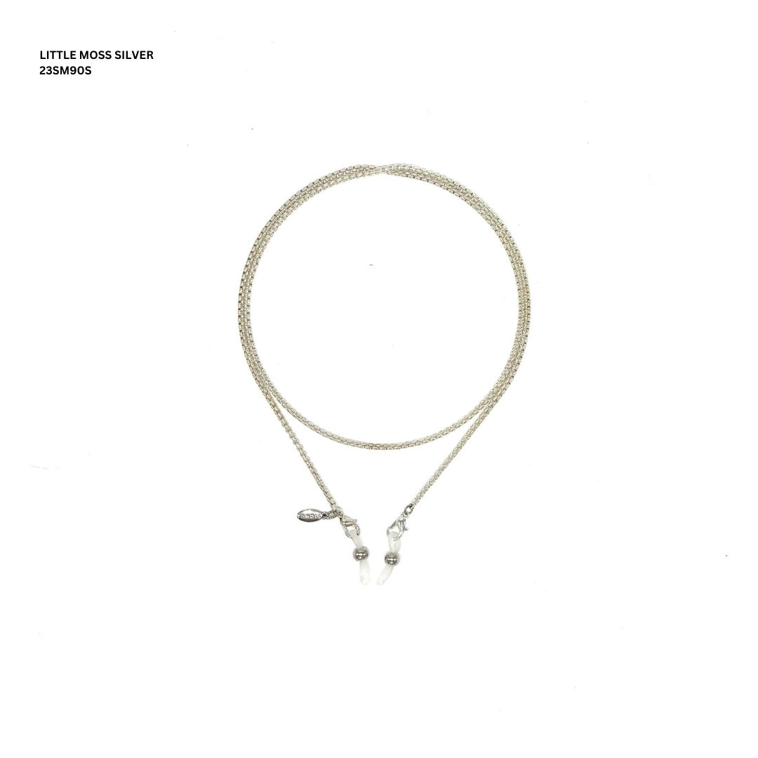 LITTLE MOSS SILVER STYLISH GLASSES CHAIN