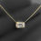 Thumbnail: 1.12Ct Emerald Diamond Pendant Necklace