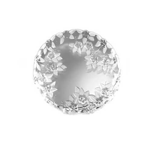 Кругле скляне блюдо 16 см