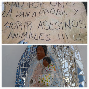 Vandalismo. Arrancaron las manos de una Virgen y amenazaron de muerte en Patricias.